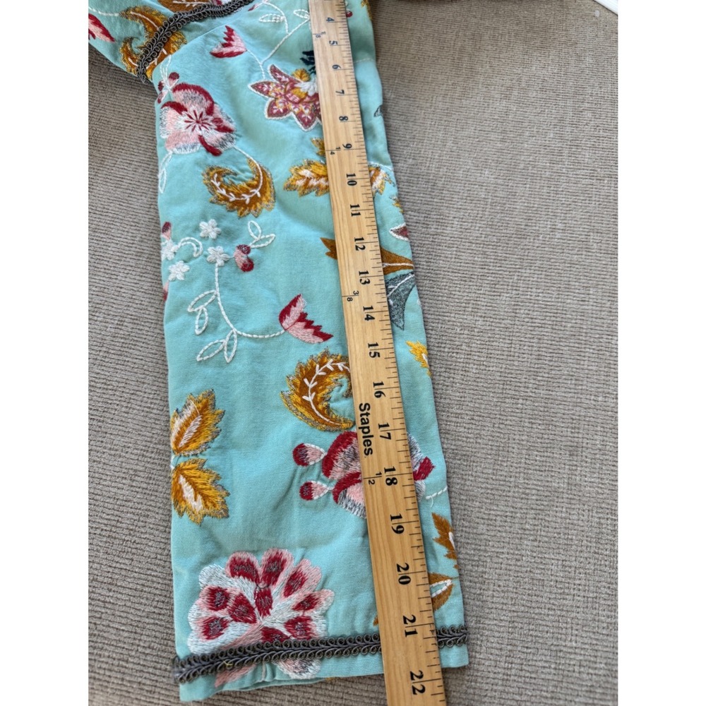 Sundance Womens Floral Embroidered Jacket Boho Size M Cottage Whimsical Artsy - Picture 11 of 12